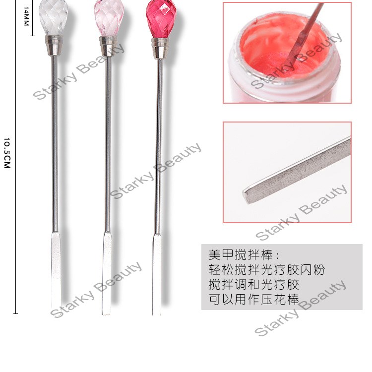 Nail art tools polish gel tools stirring rod for uv gel and Acrylic nail