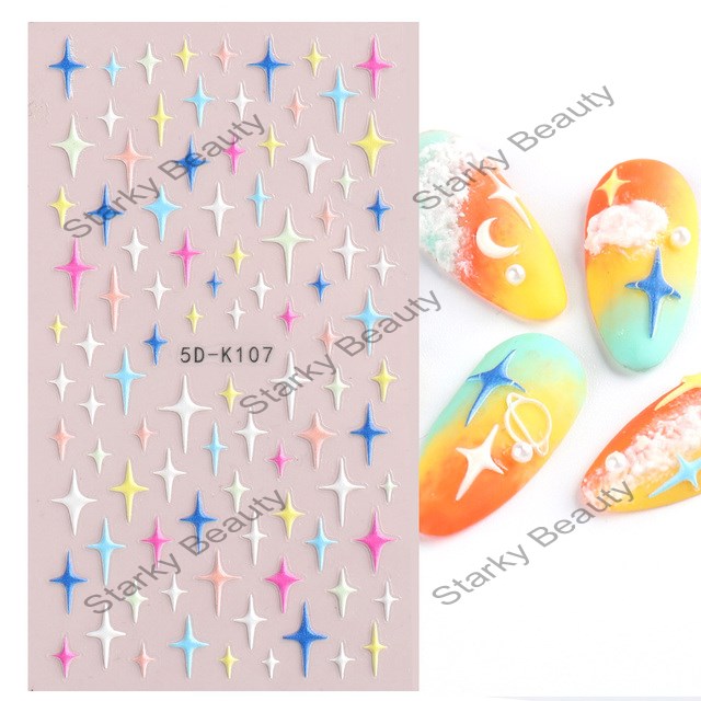 Nail art decals 5D nail stickers