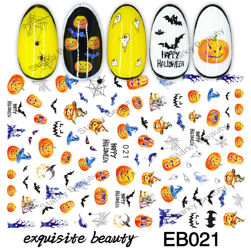 2022 New Arrival Halloween Christmas 3d Nail Sticker