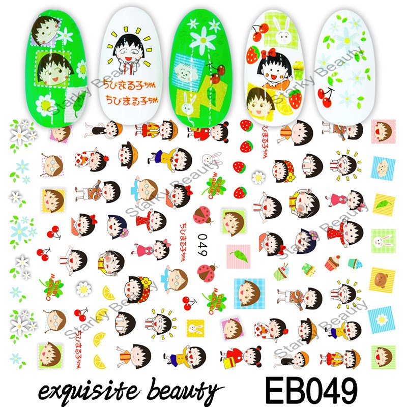 2020 New Arrival Cartoon 3d Nail Sticker