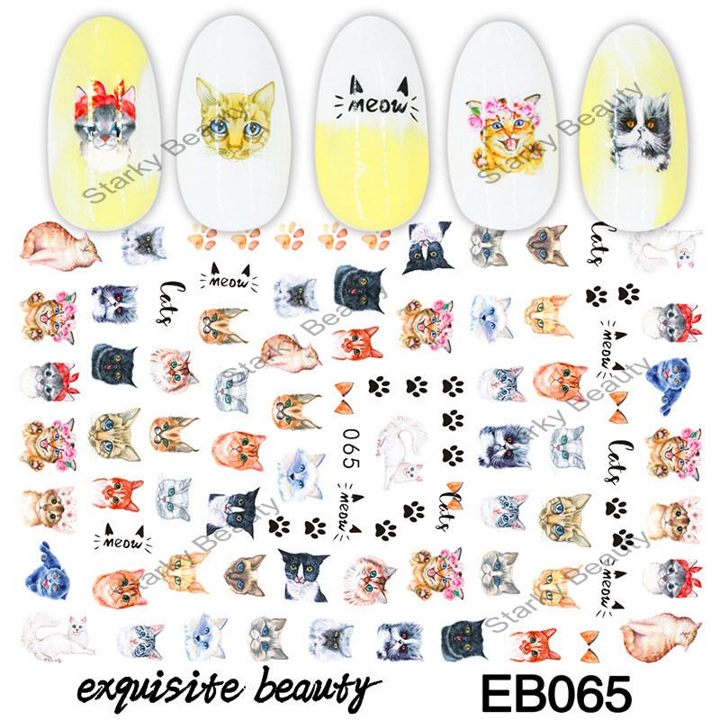 New Arrival Cartoon New Year 3d Nail Sticker