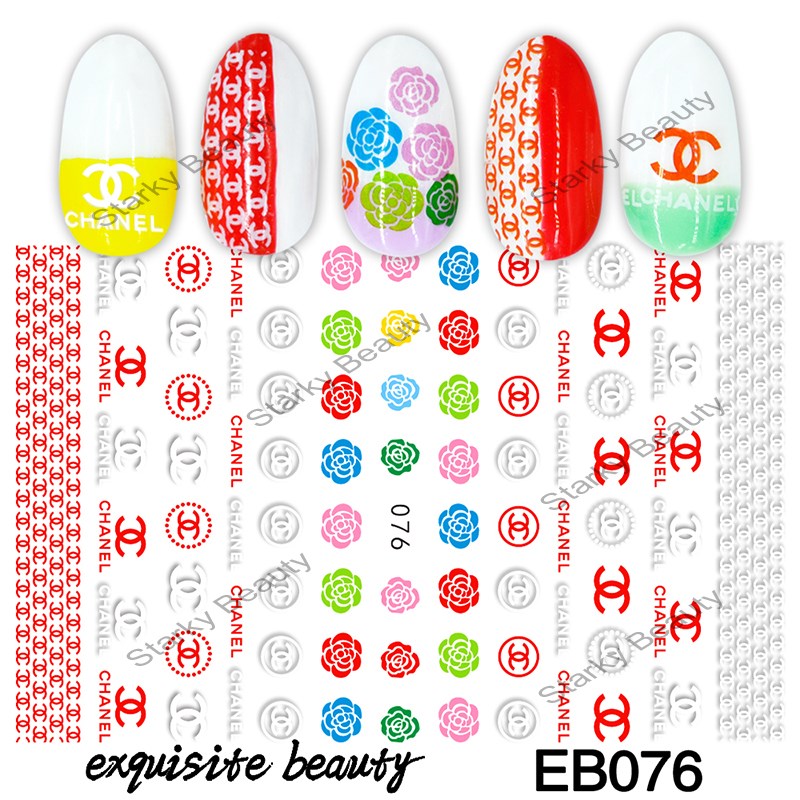 EB series LOGO nail sticker