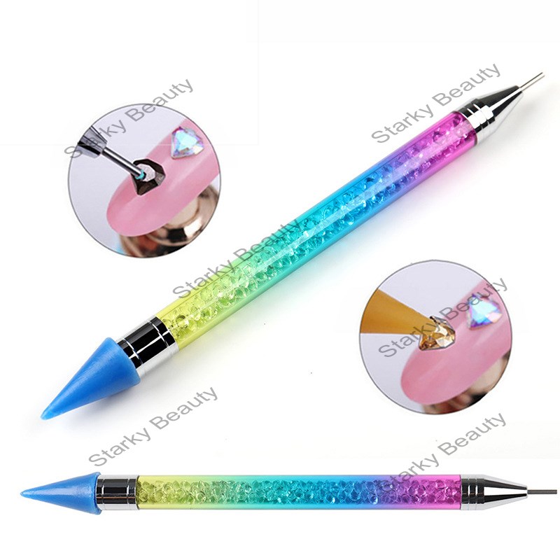 Nail Diamond Pen Crayon Point Flower Needle Sticky Wax Pen