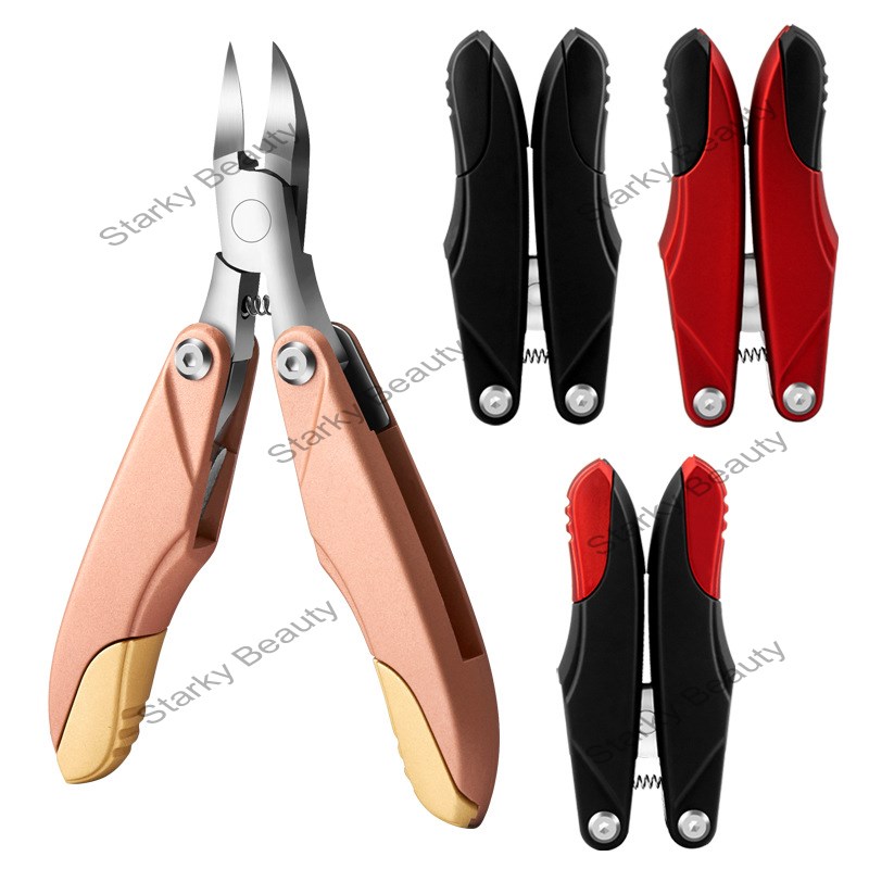 Nail clippers multifunctional folding eagle mouth arch inlay forceps paronychia