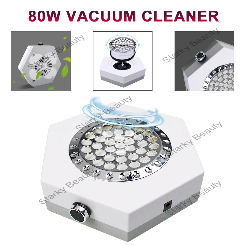 80W Japanese style nail vacuum cleaner with filter and adjustable wind speed