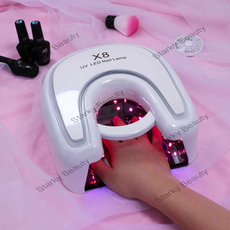 48w Red Light Rechargeable LED Nail Gel Nail Art Lamp with USB Port Portable Charging