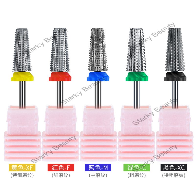 5 In 1 tungsten steel grinding head quickly removes nail polish to remove dead skin