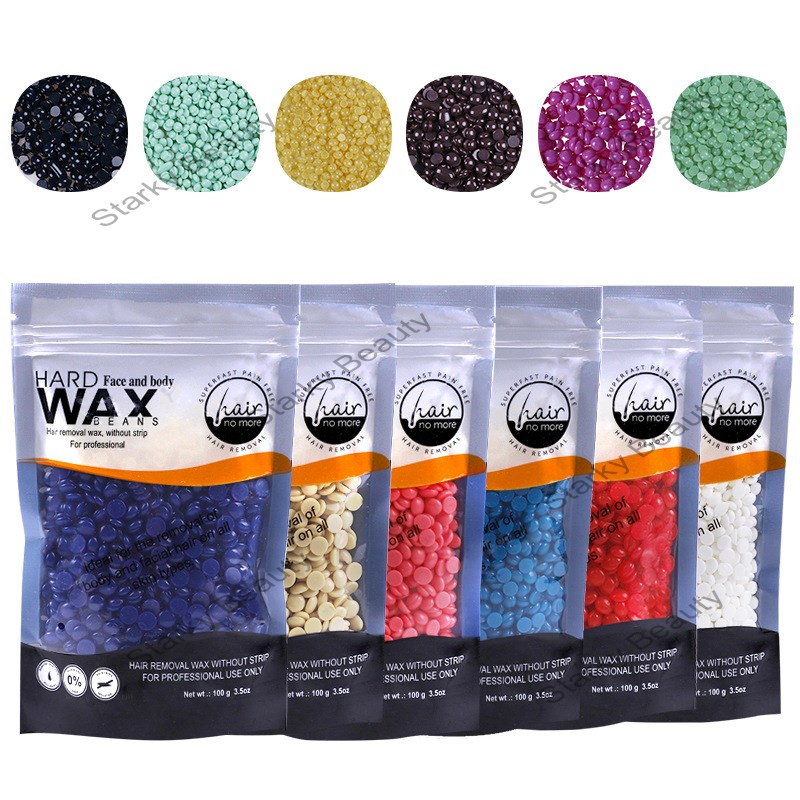 Hair removal wax bean solid hard wax paper-free wax therapy honey bean whole body hair removal