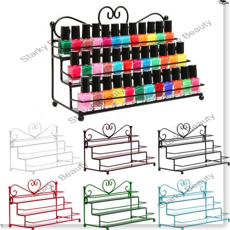 Metal nail polish displayer