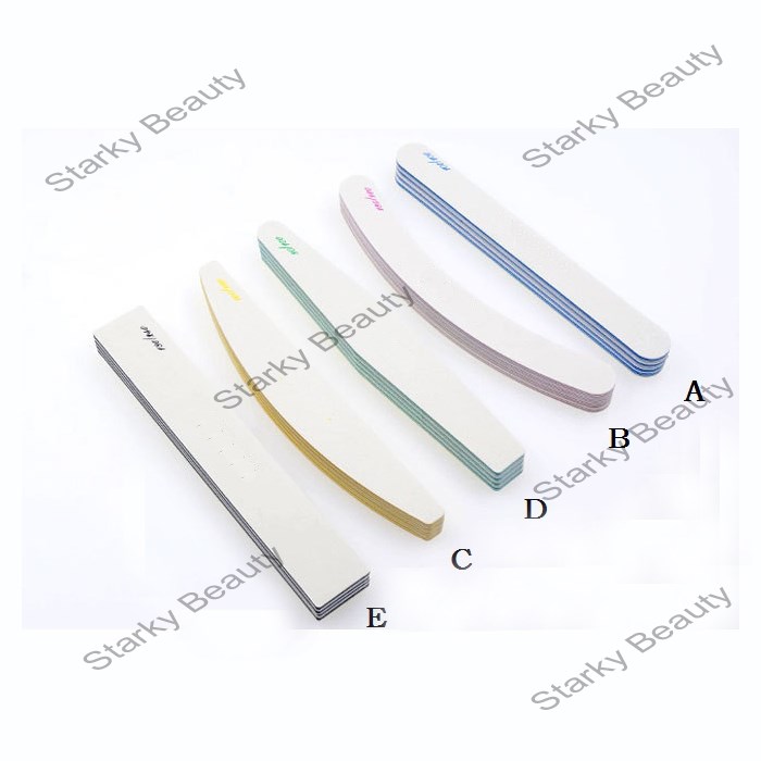 Japanese Material White Diamond /Moon /Straight Shape Nail Rubbing Strip