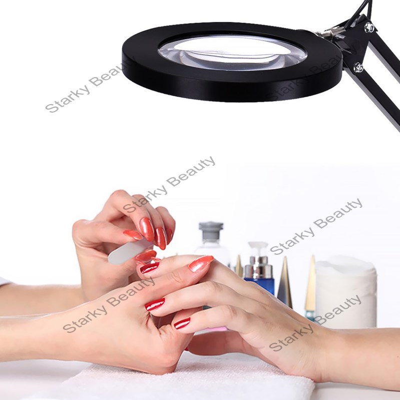 LED folding magnifying glass table lamp beauty manicure and eyelash embroidery