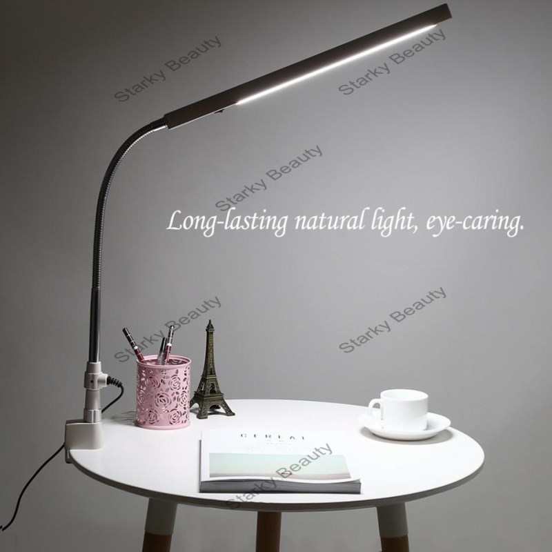 Adjustable 360degree rotatable shade led table lamp