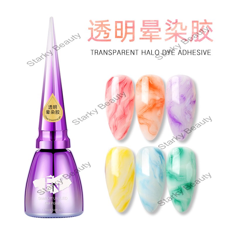 transparent halo dye adhesive gel