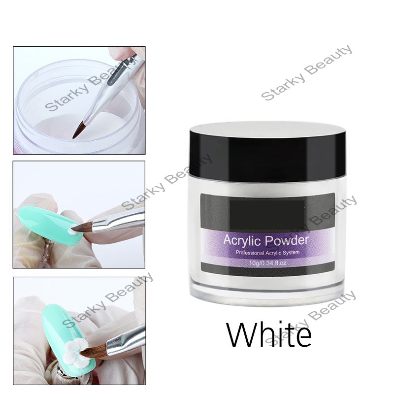 Nail art acrylic powder 10g crystal nail carving powder with crystal liquid