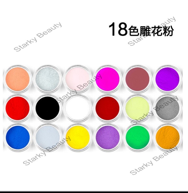 Color Acrylic powder set (18colors/set)