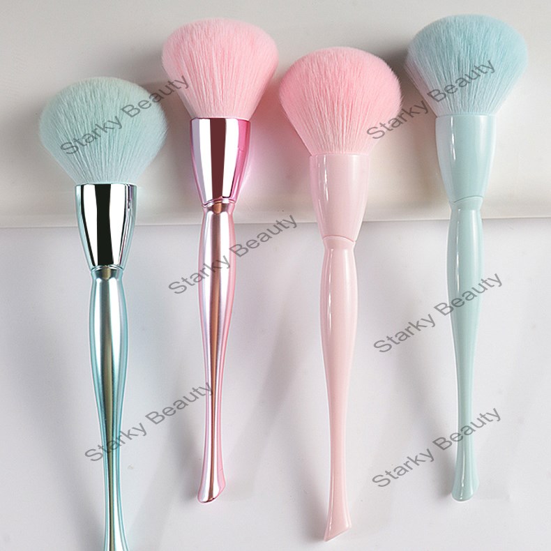 Powder Brush Electroplating Pink Makeup Tool Makeup Brush