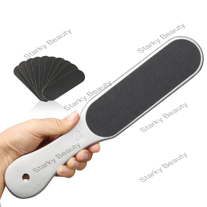 Stainless steel footf file dead skin double-sided nail file