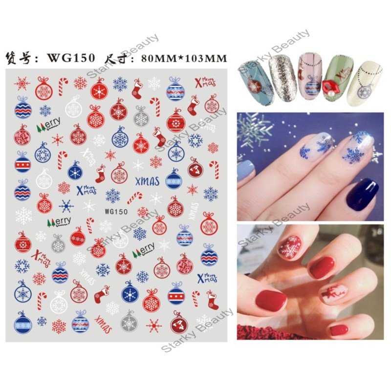 Nail Art Sticker New Color Winter Snowflake Nail Art Sticker