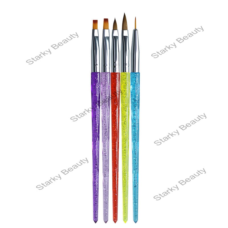 Nail Tool Brush Gel Crystal Carved Nail Art Painted Drawing Pen Set