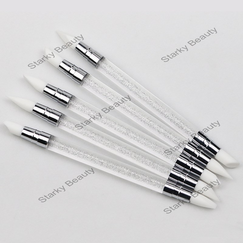 New double silica gel pen glitter Engraving embossing special pen