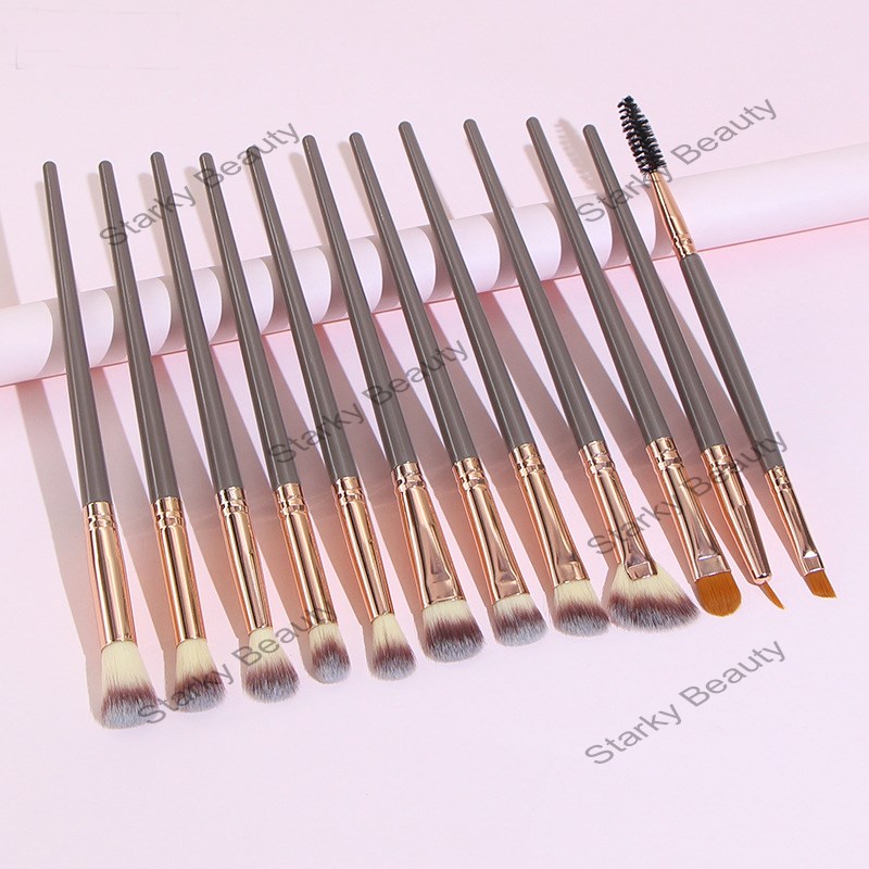 Eye shadow brush 12 makeup brush set eye full smudge highlighter brush