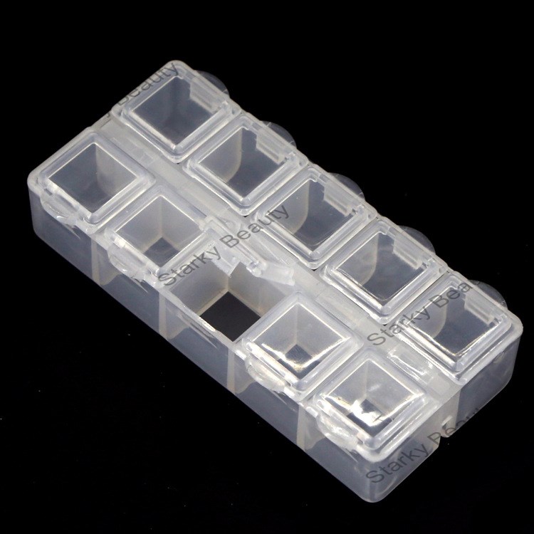 Nail Art Empty plastic Case Box