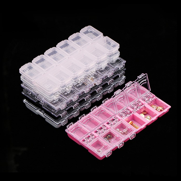 12grid high quality nail decoration box