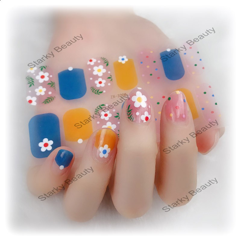 14 stickers flowers spring and summer new nail stickers