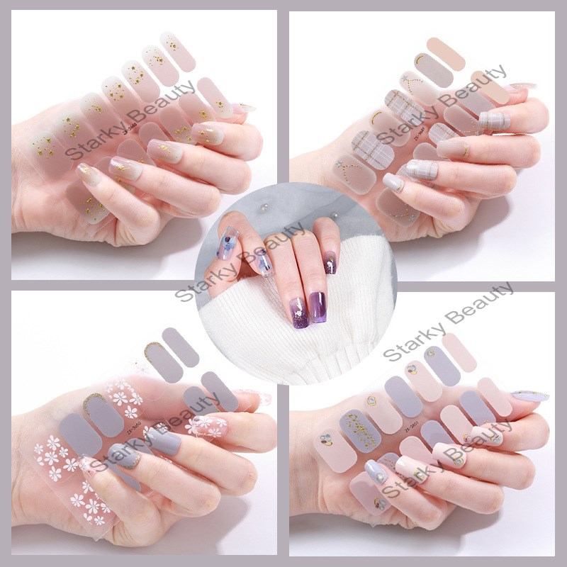 2022 New nail polish film nail stickers 3D drill nail stickers