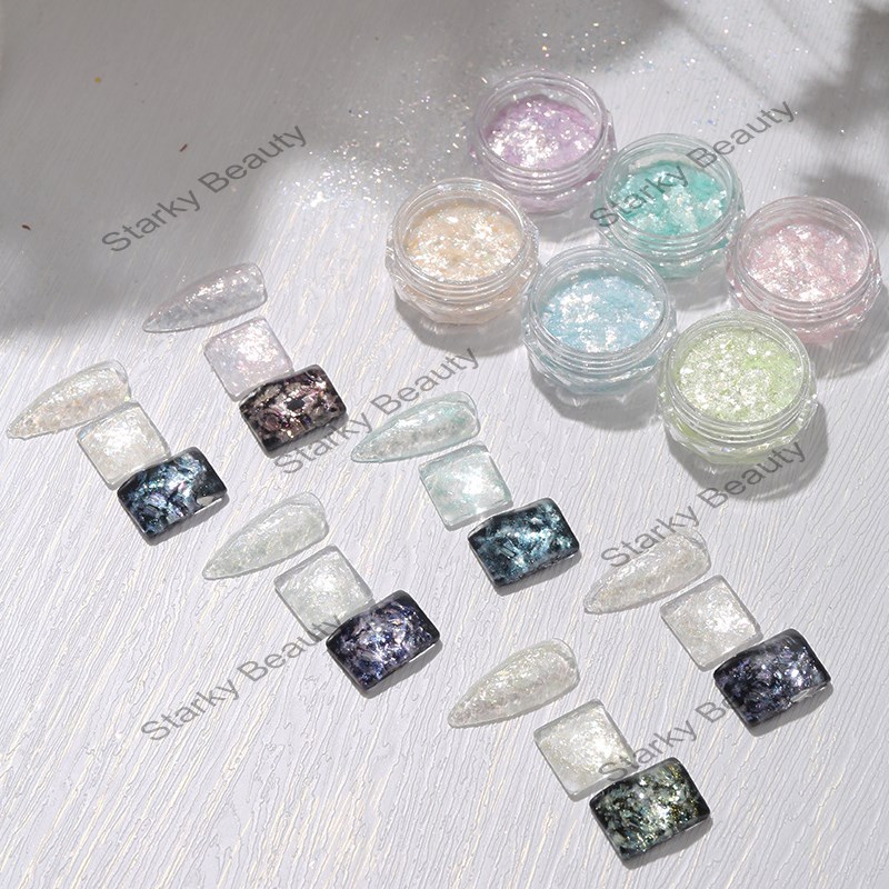 Nail Art Aurora Fairy Aurora Powder Opal Powder Glitter Cloud Brocade Powder