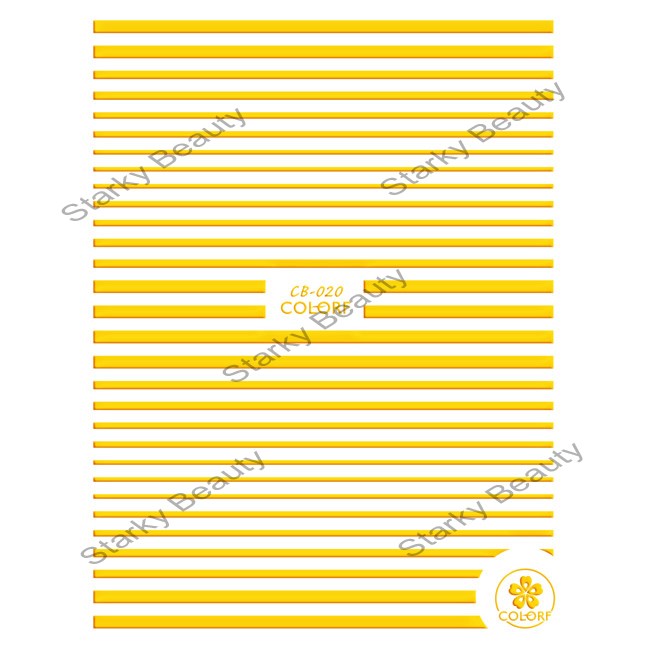 Gold Silver Stripe Tape Line Designs 3D Nail Art Sticker