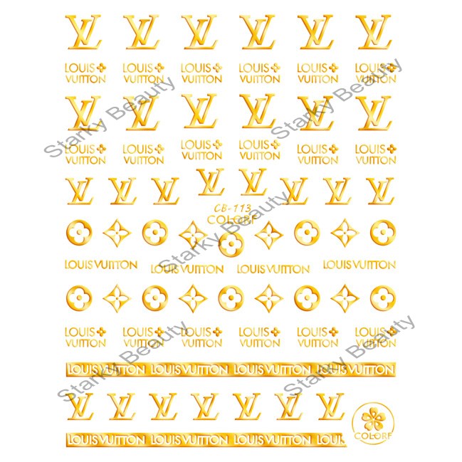 Best Selling Logo Collection Nail Art Decals