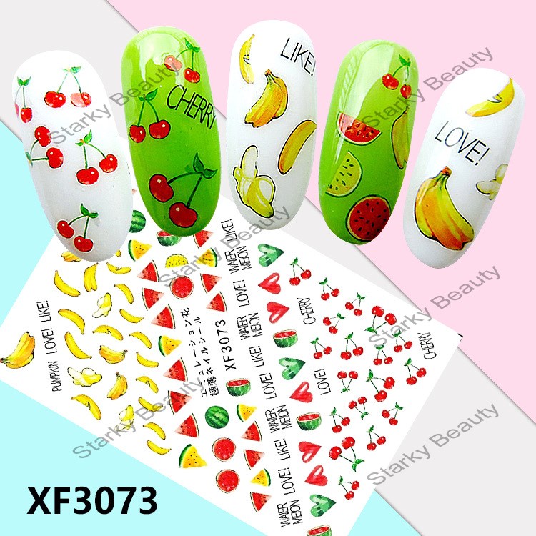 Flower Leaf Designs Nail Art Decals Self-Adhesive Nail Art Sticker