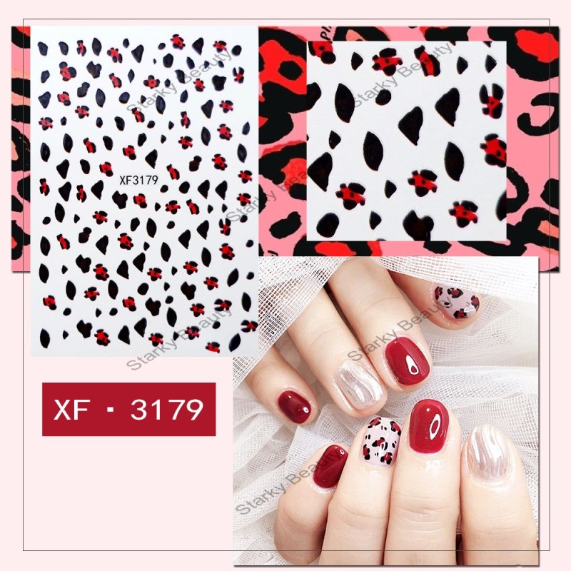 Flower Designs Nail Art Decals Self-Adhesive Nail Art Sticker