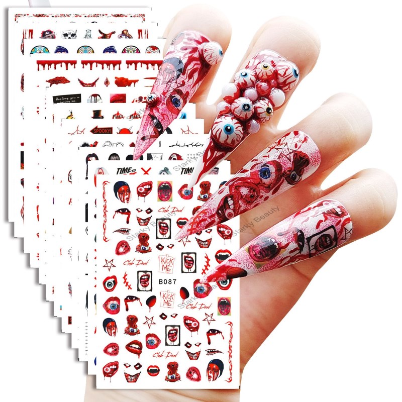 Nail stickers Halloween series 12 styles