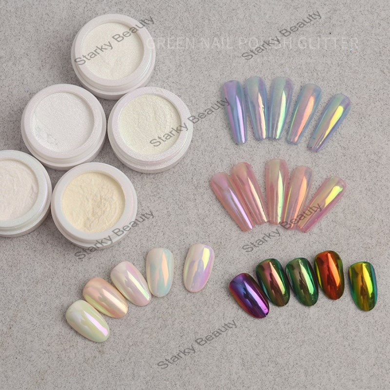 Magic Mirror Moonlight Powder Nail Art High Transparency Aurora Powder Ultrafine Powder