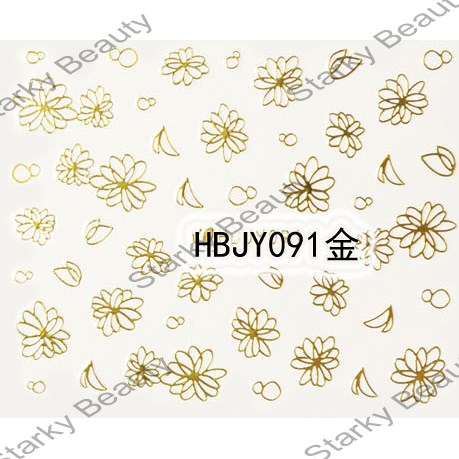 HBJY series butterfly flower nail sticker