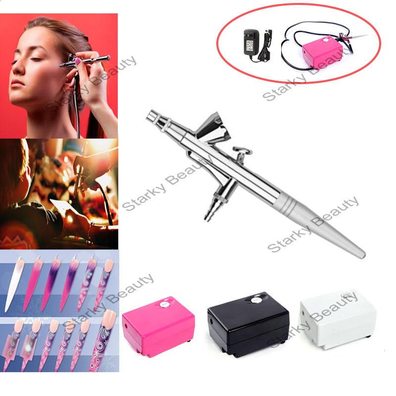 High Quality Compressor Kit Airbrush Portable Sprayer / Makeup / Cake Decorating For Nail Tattoos