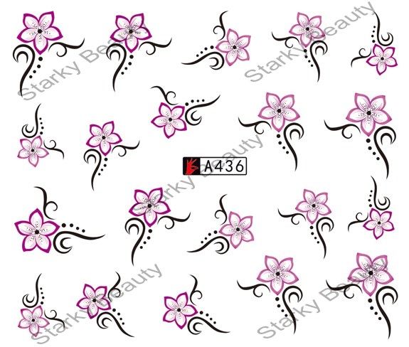 A Serise Nail Art Sticker,Nail Sticker Decal,Water Sticker For Nails