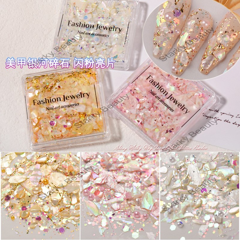 Nail Art Ultra-thin Shell Symphony Glitter Glitter Nail Jewelry Mix