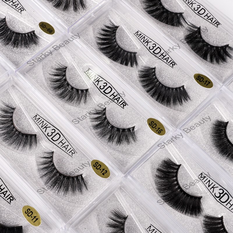 Imitation mink false eyelashes cross-border 3d natural handmade in Europe and America