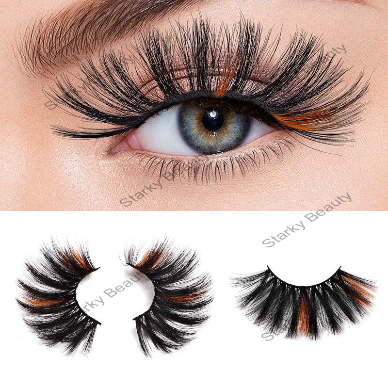 25MM Color False Eyelashes Charming Eye Stage Makeup Eyelashes