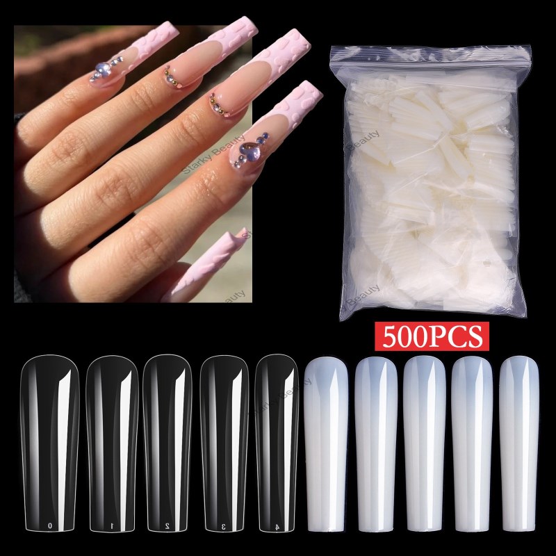 New manicure pieces Square head long new 2022 lengthened ballet manicure pieces