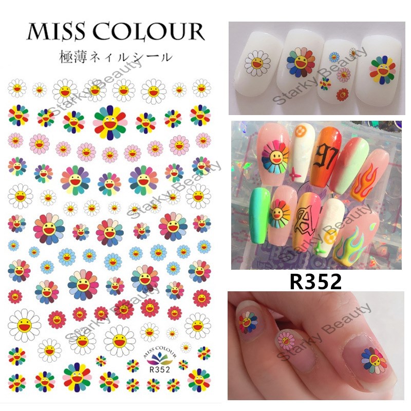 Logo Nail Stickers Village Sun Love Nail Stickers