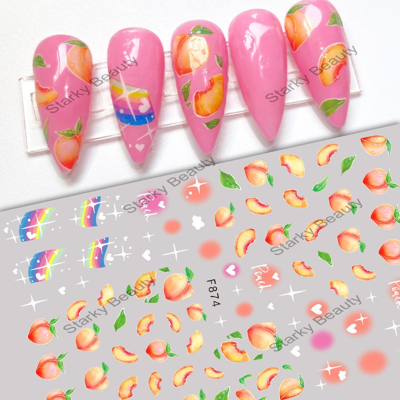 Nail Stickers Ultra-thin Adhesive Fruit Nail Stickers