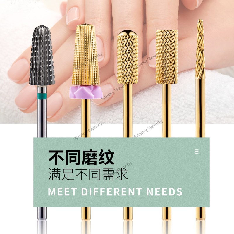 Nail removal tungsten steel grinding head Russian pre-treatment to remove dead skin nail drill