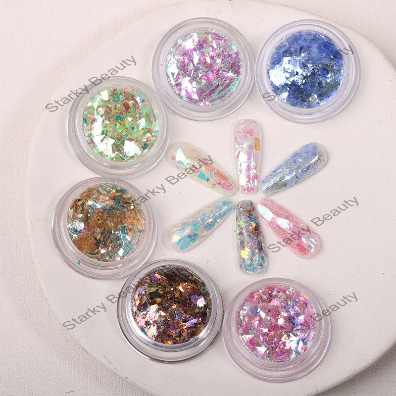 New Nail Decoration Irregular Fine Glitter Cellophane Nail Art Jewelry