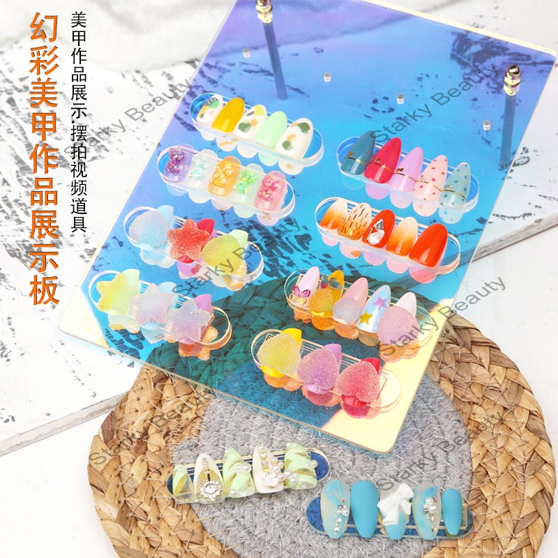 New Nail Aurora Symphony Display Board Display Frame Work Frame Magnet Display Bar Nail Tool