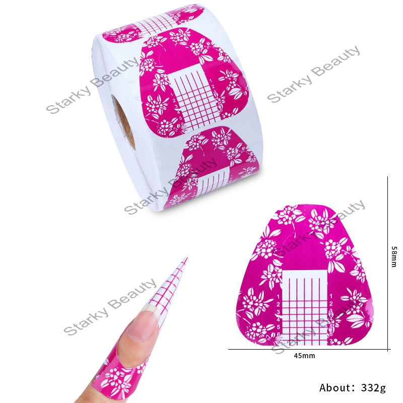 Nail Form (Flower, 500pcs/roll)