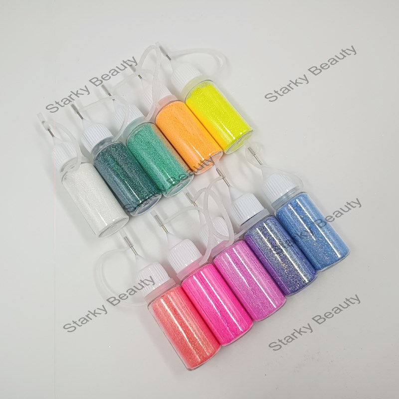 10colors nail dazzling powder set